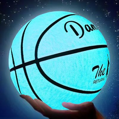 TEMU Basket-ball Lumineux En Cuir PU Souple, 1 Pièce, Basket-ball Antidérapant Résistant À L'usure Pour Intérieur Et Extérieur