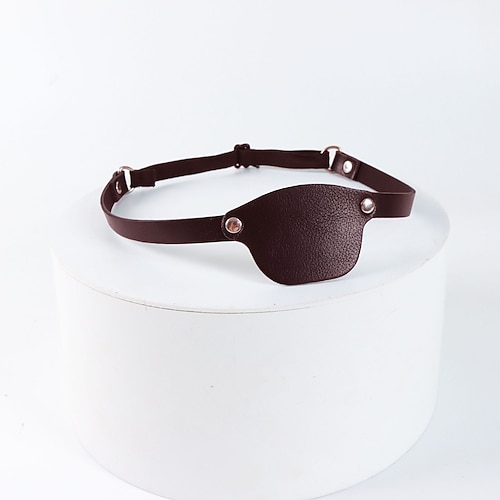 Mittelalterlich Renaissance Maske Augenbinde Pirat Wikinger Kostüm Unisex Seeräuber Halloween Karneval Leistung Party LARP Erwachsene Augenmaske Image