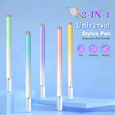 2 in 1 Universal Stylus Pen for ios Android Tablet Mobile Phone for iPad Accessories Drawing Tablet