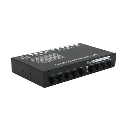 Professional 5 Band Car Equalizer Multifunctional Car Audio EQ Tuning Crossover Amplifier Parametric Equalizer Audio Equalizer