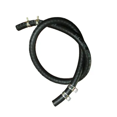 For 5414K 1/4" Fuel Line Hose With 4 Clamps Lawn Mower Engine Strimmer Motor Garden Power Tools