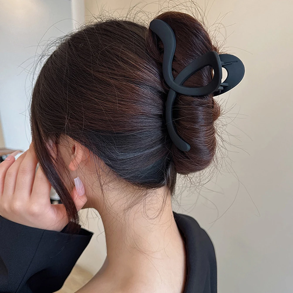 13 cm große schwarze Haarspange für Damen, modisch, französische elegante Haarklammern, koreanische Haarklammer, Haarspangen, Mädchen-Haarnadeln, Haar-Accessoires