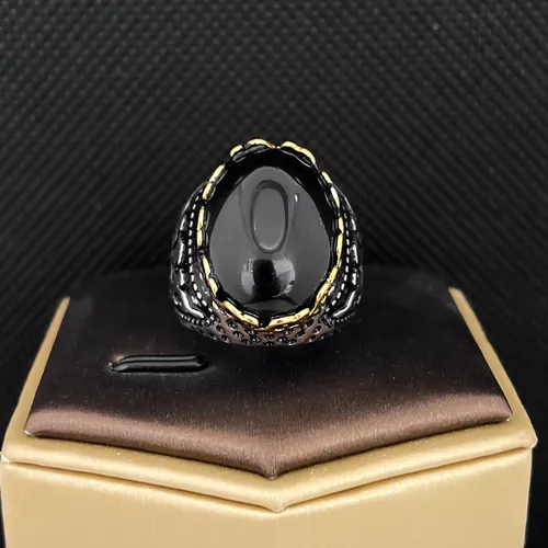Ringe für Frauen 925 Sterling Silber edlen Schmuck Vintage 13*18mm großen Achat aushöhlen elegante