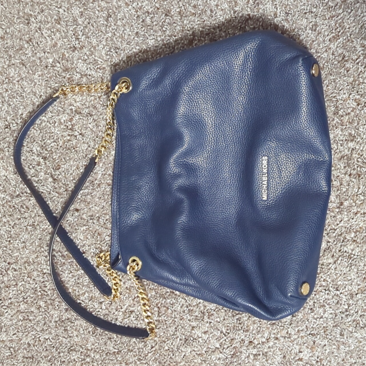 Michael Kors Bags | Excellent Condition Michael Kors Handbag | Color: Blue/Gold | Size: Os