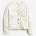 J. Crew Shirts & Tops | Jcrew Girls' Fleece Lady Jacket Cardigan Sweater Sz M Bt955 | Color: White | Size: Mg