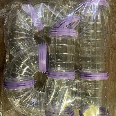 8pcs/set Transparent Hamster Tunnel Toy For Small ...