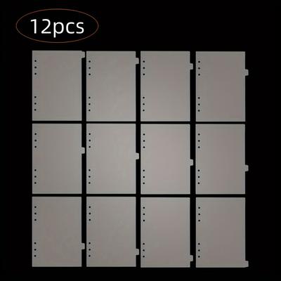 12pcs A5 Adhesive Divider With 6 Labels Transparen...