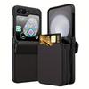 For Galaxy Z Flip 5 Case With Hinge Protection Shockproof With Credit Card Holder Id Card Protective Cover Flip Z 5 Phone Case For Galaxy Z Flip 5 5g 2023