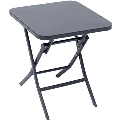Hesperide - Quadratischer Gartenbeistelltisch Greensboro in Grafitgrau - 40 × 40 cm - Hespéride Image
