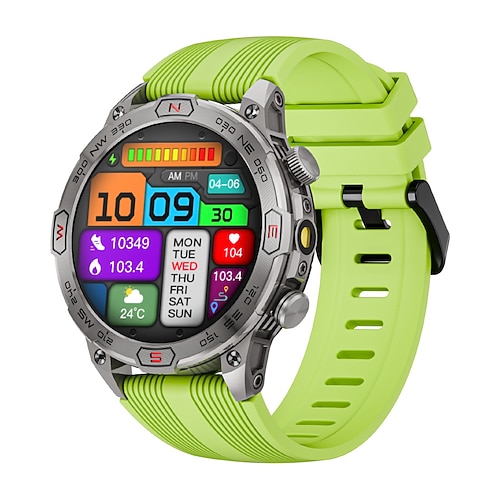 LOKMAT ZEUS 7 PRO Smartwatch 1.43 Zoll Smartwatch Fitnessuhr Bluetooth Schrittzähler Anruferinnerung AktivitätenTracker Kompatibel mit Android iOS Damen Herren Langer Standby Freisprechanlage Image