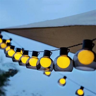 Solar String Light LED Solar Globe Garland G50 String lights Camping Bulb Solar light Outdoor Waterproof Garden Decoration lights for TerraceChristmas-2.5M10L/5M20L/10M40LEDS