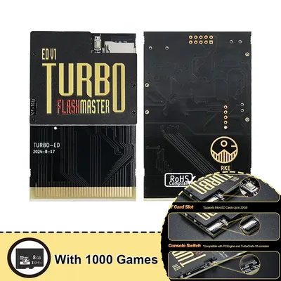 For TURBO ED PCE Card 1000 in 1 Game Card For PC-Engine Turbo GrafX and Turbo GrafX Game Console