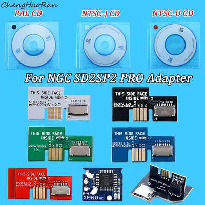 1 piece For NGC SD2SP2 PRO Adapter SD Card Reader With Boot Disc Mini DVD And Xeno GC Chip