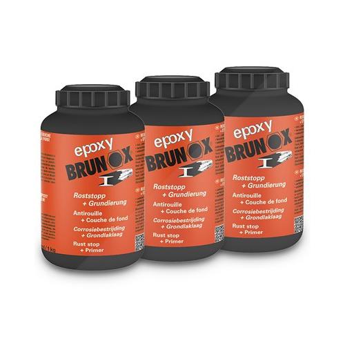 Brunox 3x 1 L Epoxy Roststopp + Grundierung [Hersteller-Nr. BR1,00EP]