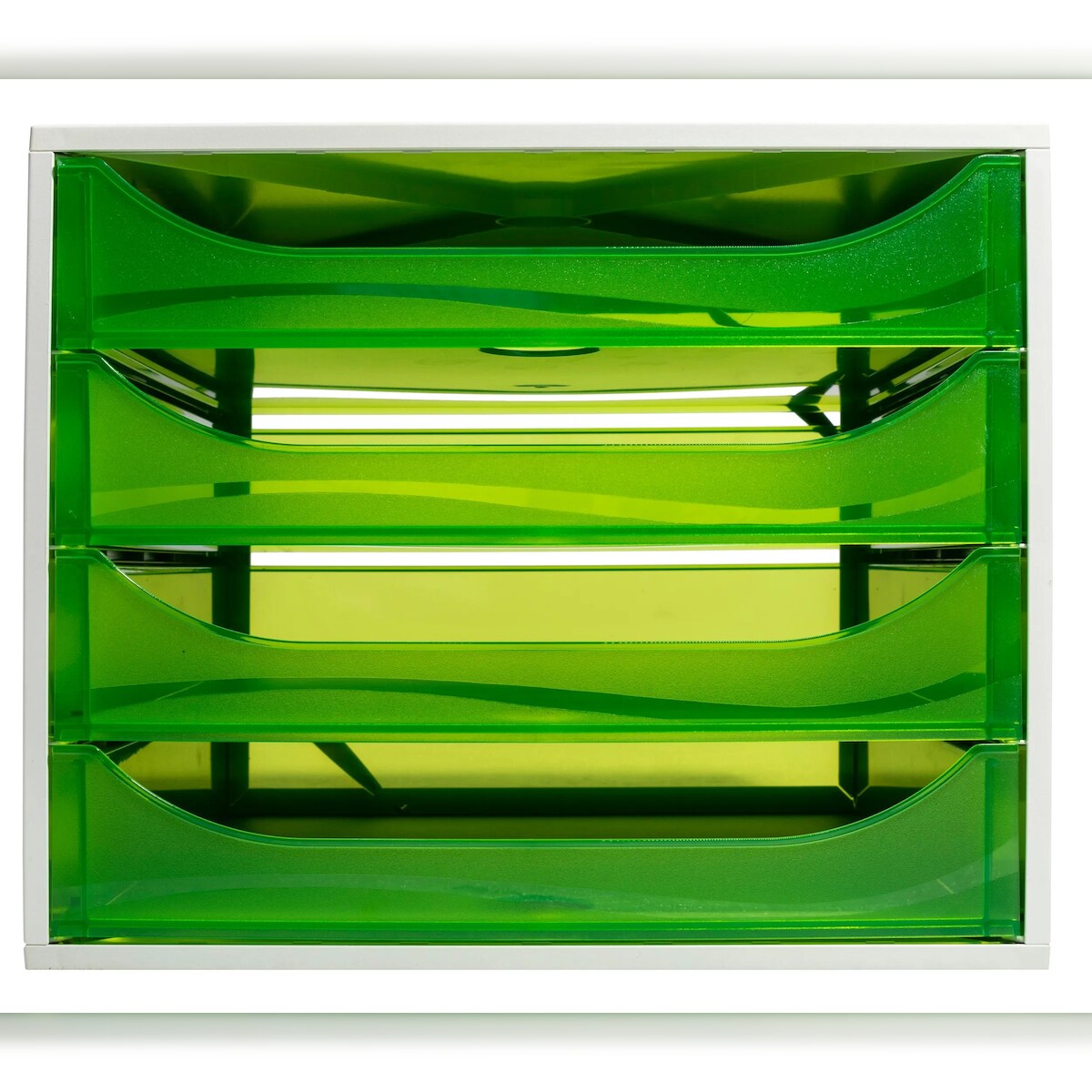 Exacompta 228697D ECOBOX Schubladenbox mit 4 Schubladen - Apfelgrün Image