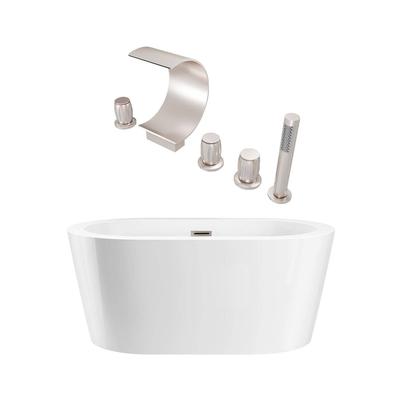 Randolph Morris Marion 59 Inch Acrylic Double Ended Freestanding Tub Package RMA410