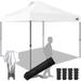 10x10ft Pop Up Canopy Tent，Portable Shelter Canopy for Outdoor Events，Instant Canopies, Temporary Sunshade,Bonus 4 Sand Bags