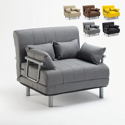 Le Roi Du Relax - Deborah Twin 1,5-Sitzer Stoff Schlafsessel Schlafsofa klappbar - Grau Image