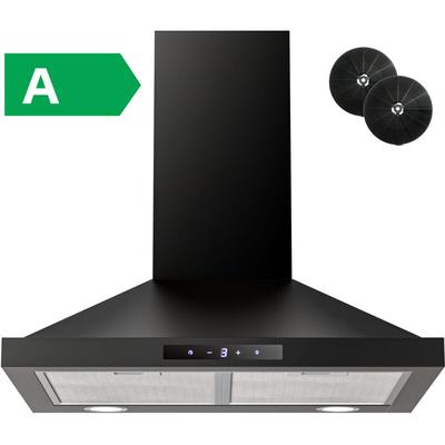 Wandhaube,Dunstabzugshaube 60 cm mit Touch Control,UMLUFT/ABLUFT möglich,3 Gebläsestufen,LED