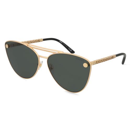 Versace 0VE2267 Damen-Sonnenbrille Vollrand Cateye Metall-Gestell, gold