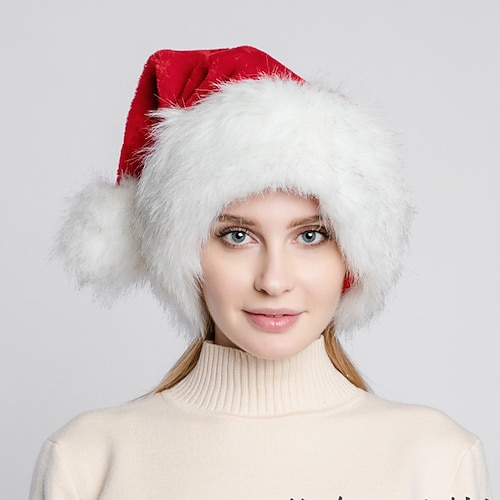 Weihnachtsmann Weihnachtshut Weihnachtszubehör Paar Herren Damen Unisex Weihnachten Niedlich Teenager Erwachsene Weihnachten Karneval Maskerade Weihnachten Urlaub Party Hut