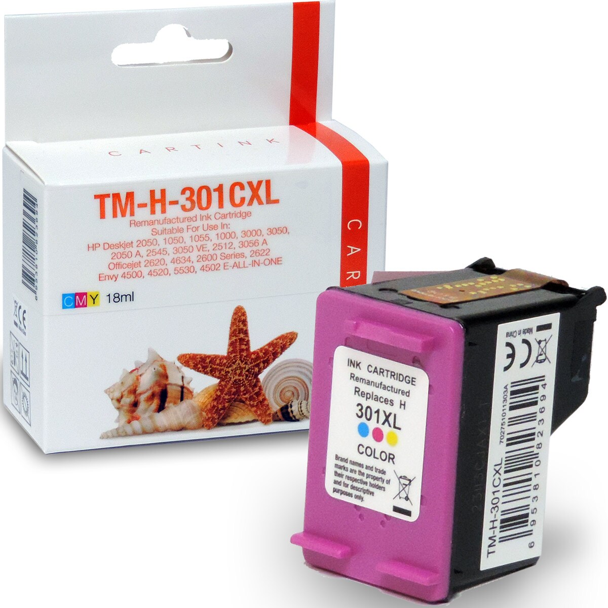 Kompatibel HP 301XL, CH564EE C Color Cyan / Magenta / Gelb Druckerpatrone für 330 Seiten von Gigao Image