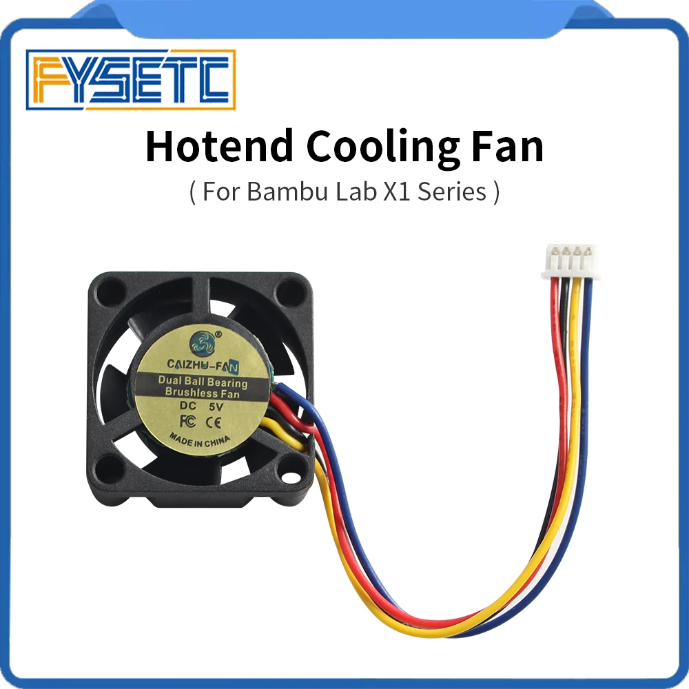 Für Bambu Lab X1 Serie Hotend Lüfter 2510 Dual Kugellager Bürstenlosen Lüfter 15000r/min 5V Lüfter für Bambu X1/X1C 3D Drucker Image
