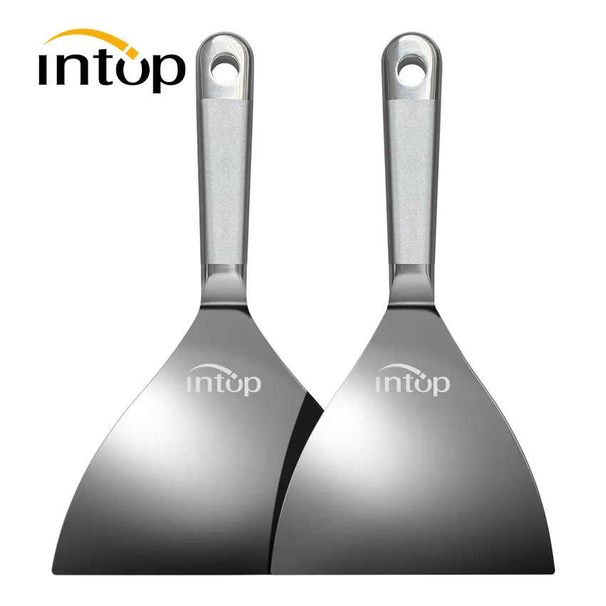 Profession elle Küchen utensilien 2 stücke Pizza Schaufel Edelstahl Kochs patel für Teppanyaki Grill Pfannkuchen Steak Grill Backen Image