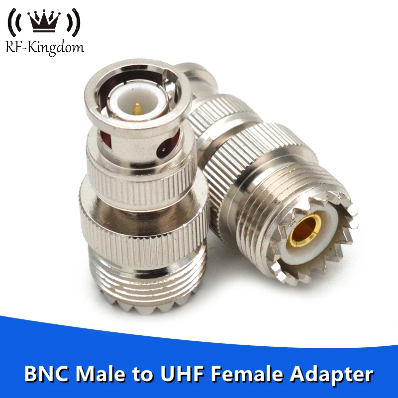 1PC BNC Stecker auf UHF SO239 PL-259 Weibliche RF Koaxial Adapter Coax Jack Stecker für Antennen Drahtlose LAN geräte Radio Image