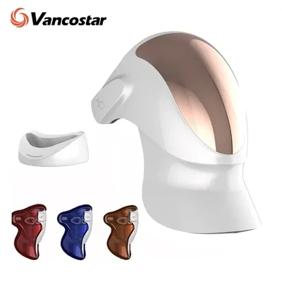807 Nano Lampe LED Gesichts maske mit LED-Lichttherapie 3-Farben-Rotlichttherapie Anti-Aging-Maske Voll gesicht mit Hals Schönheit Gesundheit