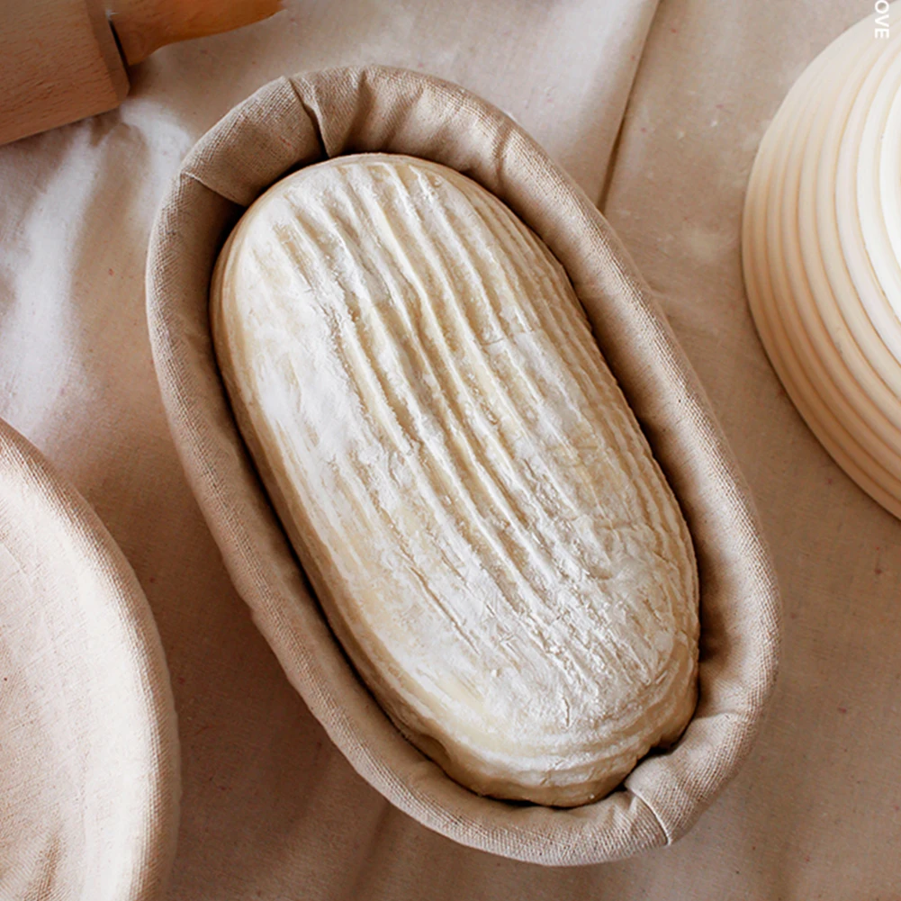 Rattan Brot Proof korb natürliche ovale Rattan Weiden teig Gärkorb Sauerteig Banne ton Brot körbe Backwerk zeuge Image