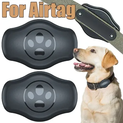 Dog Collar Holder for Apple AirTags Waterproof Protective Full Cover Case GPS Locator Tracker Shells
