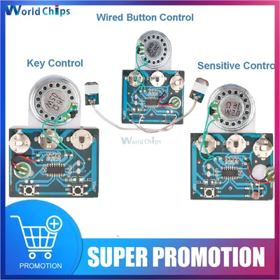 DIY 30S Sound Voice Music Recorder Board Photosensitive Sensitive Key Control Programmable Chip