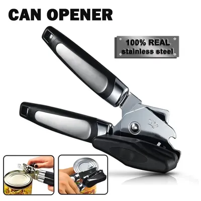 Stainless Steel Can Opener Multifunctional Grip Opener Side Cut Tins Bottle Opener Kitchen Gadgets