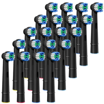 Replacement Toothbrush Heads For Oral B Precision Clean Toothbrush Replacement Brush Heads Black