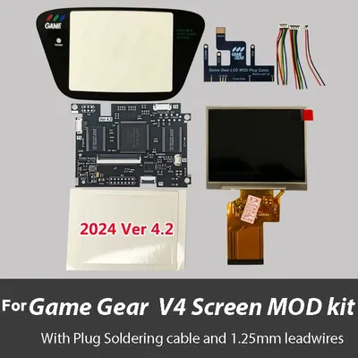 New GG V4.2 OGS Screen Mod Kits For GG SEGA Game Gear V4.1 IPS Pre Laminated LCD Screen Backlight
