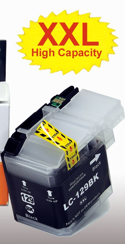 Kompatibel Brother LC-129 XXL BK Schwarz Black Druckerpatrone für 2.400 Seiten von Gigao Image