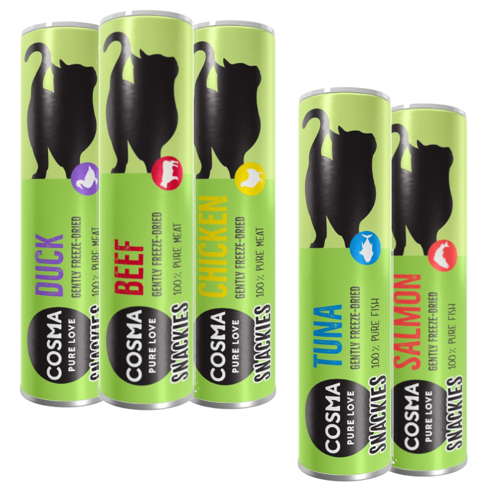 116g Mixed Pack Cosma Snackies Cat Treats