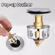 Drain de lavabo universel, Valve de filtre métallique, égouttoir Pop-up, bouchon de déchets, filtre de baignoire, attrape-cheveux, accessoires de salle de bains