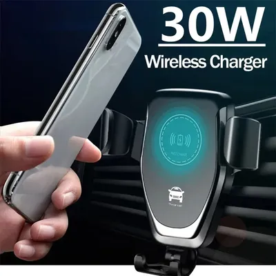 30w Auto kabelloses Ladegerät für iPhone 15 14 13 12pro max xs xr x Samsung S10 S9 schnelles kabelloses Laden Telefon Auto halter Ladegeräte