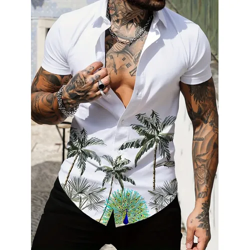 Hemden Hawaii Strand Sommer Herren hemd 3D-Druck Coco-freundliche Hemden Männer Frauen Mode