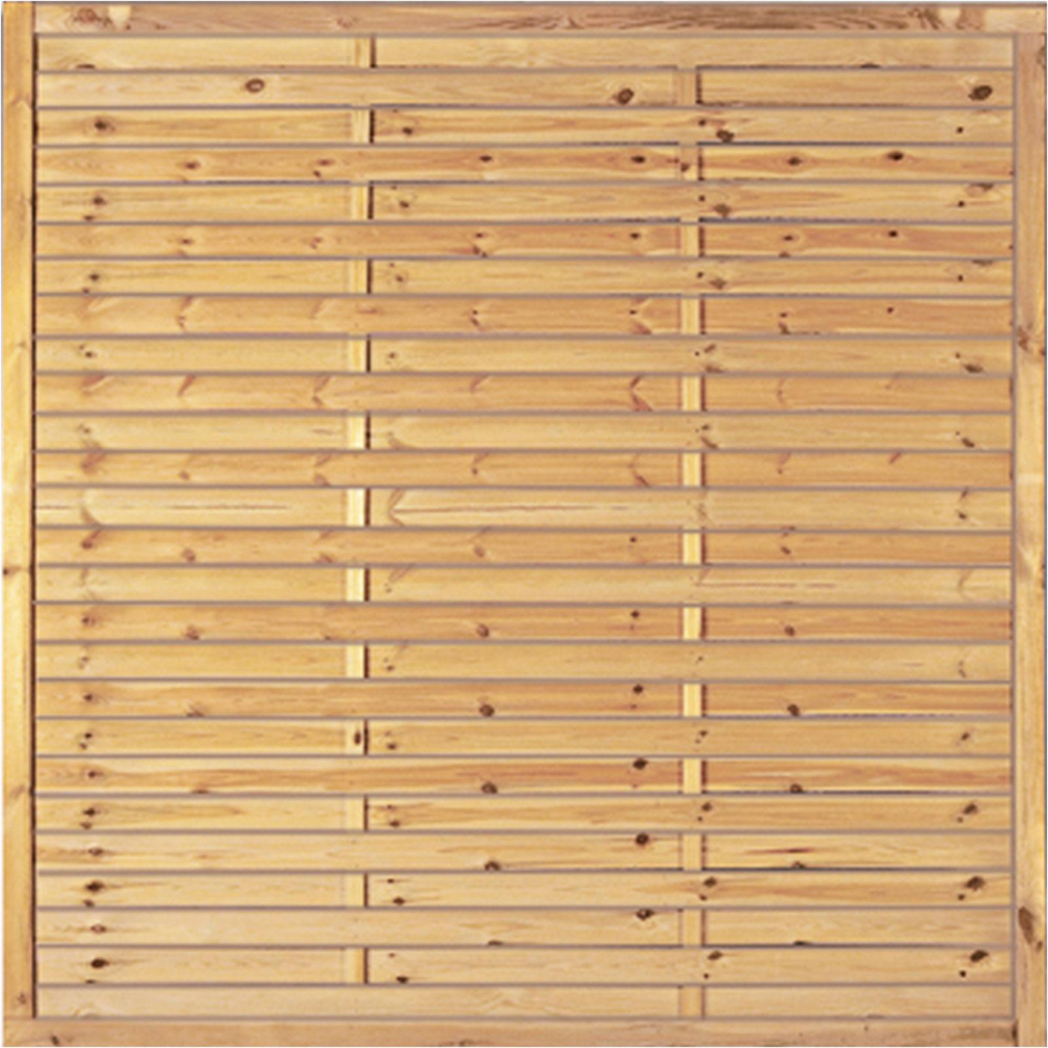 T&J Sichtschutzzaun Lamellenzaun Sichtschutz, 180x180 cm Image