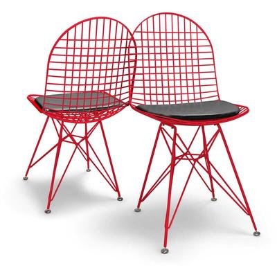 COPENAGHEN - Set aus 2 Metallstühlen mit industriellem Design. Satz von 2 Stühlen für Esszimmer, Image