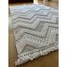 White 71 x 48 x 0.47 in Area Rug - Foundry Select Tivan Area Rug w/ Non-Slip Backing Polypropylene | 71 H x 48 W x 0.47 D in | Wayfair