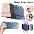 Maniglia magnetica per fotocamera staffa Bluetooth Selfie Stick supporto per rotazione a 360 ° per iPhone supporto per telefono cellulare Android caricabatterie Wireless