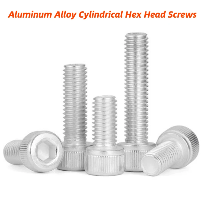 M3 m4 m5 m6 m8 m10 Aluminium legierung zylindrischer Kopf Sechs kant schrauben Aluminium becher kopfs ch rauben 6061 Aluminiums ch rauben Image