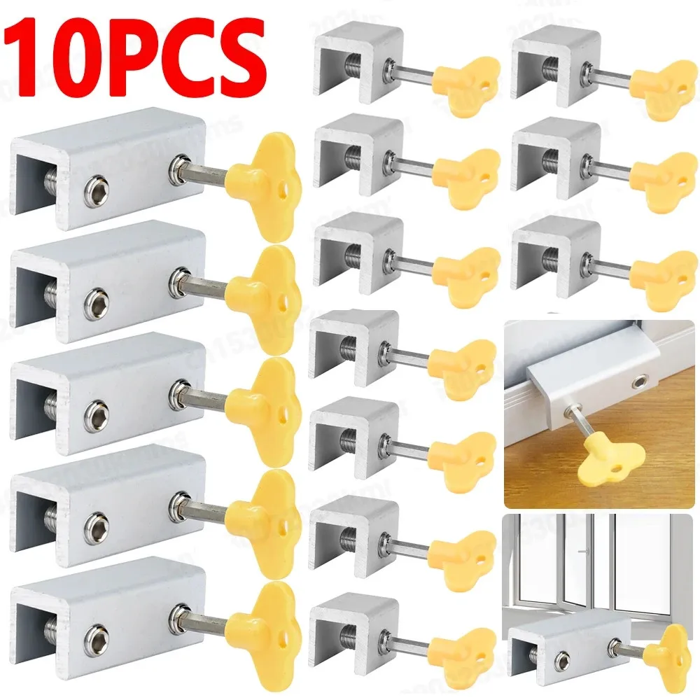 Schiebe flügel Stopper Schrank Schlösser Gurte Türen Sicherheit Diebstahls icherung Fenster Schiebetür Baby Kinder Kinder Sicherheits türen Schloss Image