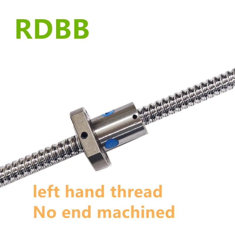 Linksgewinde SFU1204 SFU1605 SFU2005 200 250 300 350 400 500 mm C7-Rollenkugelumlaufspindel mit einzelner Kugelmutter. Kein Ende bearbeitet Image