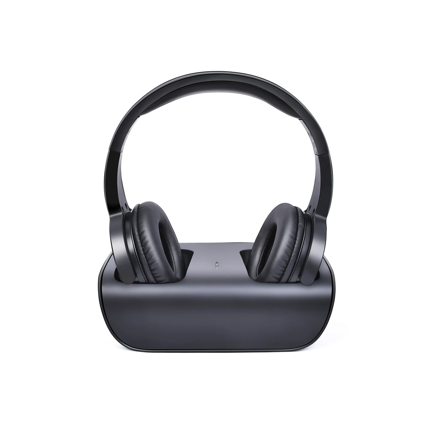 Kabellose RF-Kopfhörer zum Fernsehen, On-Ear-Headset mit Sender und Ladestation, 10-Stunden-Akku, Reichweite bis zu 330 Fuß Image