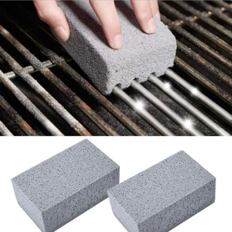 Brosse de nettoyage de gril de Barbecue, bloc de brique, pierre ponce, brique pour support de Barbecue, cuisine extérieure, outils de Barbecue mangal